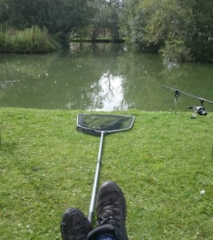Relaxing with a bit of fishing.