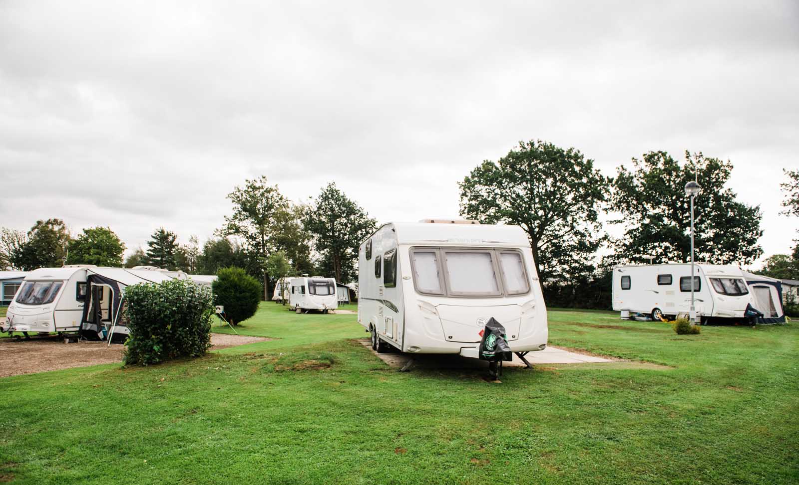 Permanent sites for outlet touring caravans